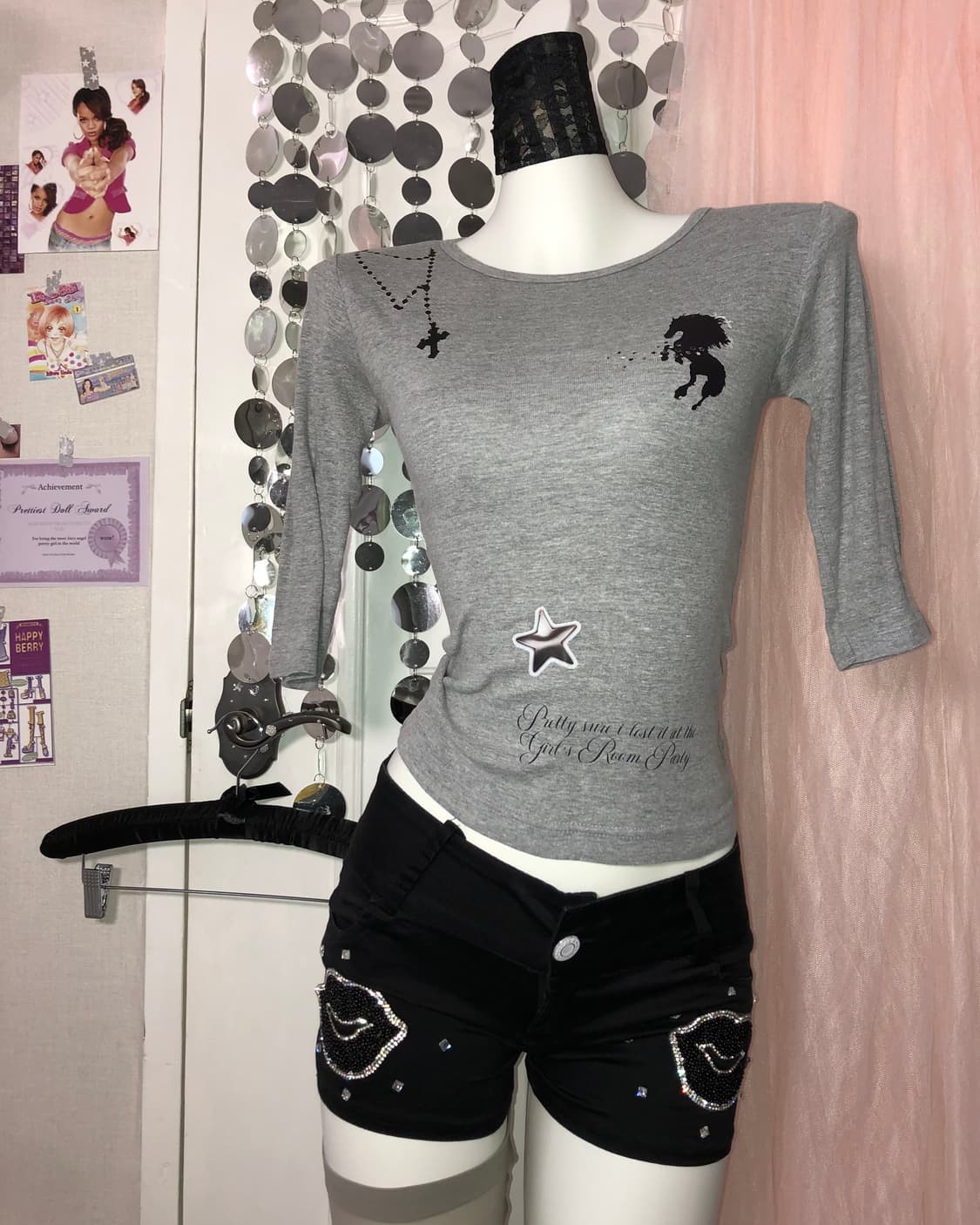 horse gray top 상품이미지1