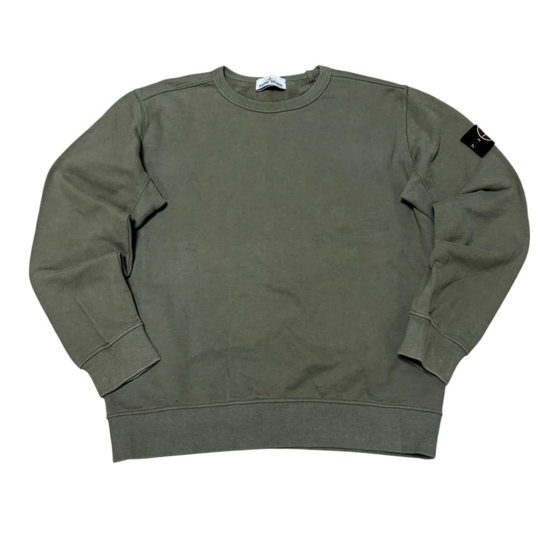 스톤 맨투맨 올리브 상품이미지1