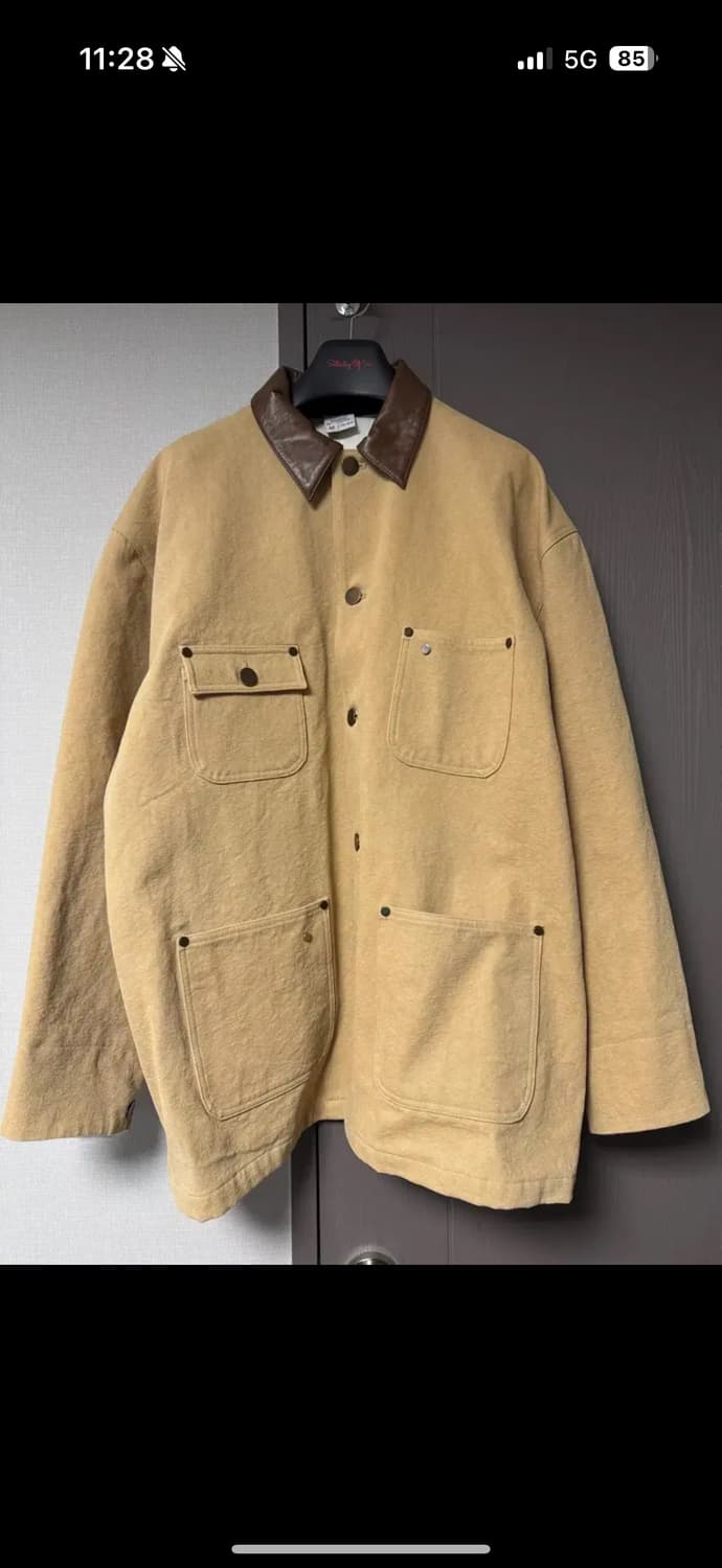 (급처)STU 레더카라 워크자켓 (m) 상품이미지2