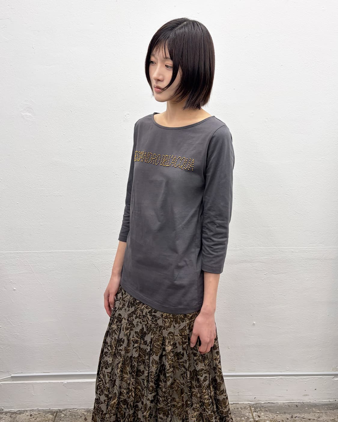 알레산드로 델라쿠아 로고 비즈 탑 상품이미지3