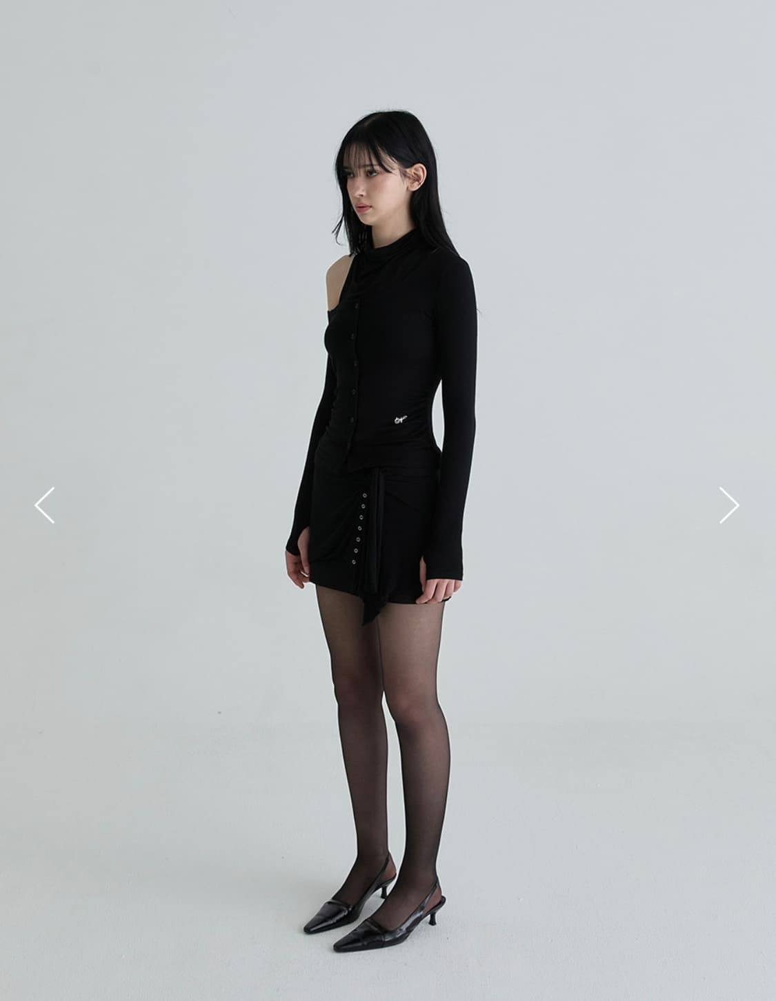 낫유어로즈 Cardigan layered skirt 상품이미지3