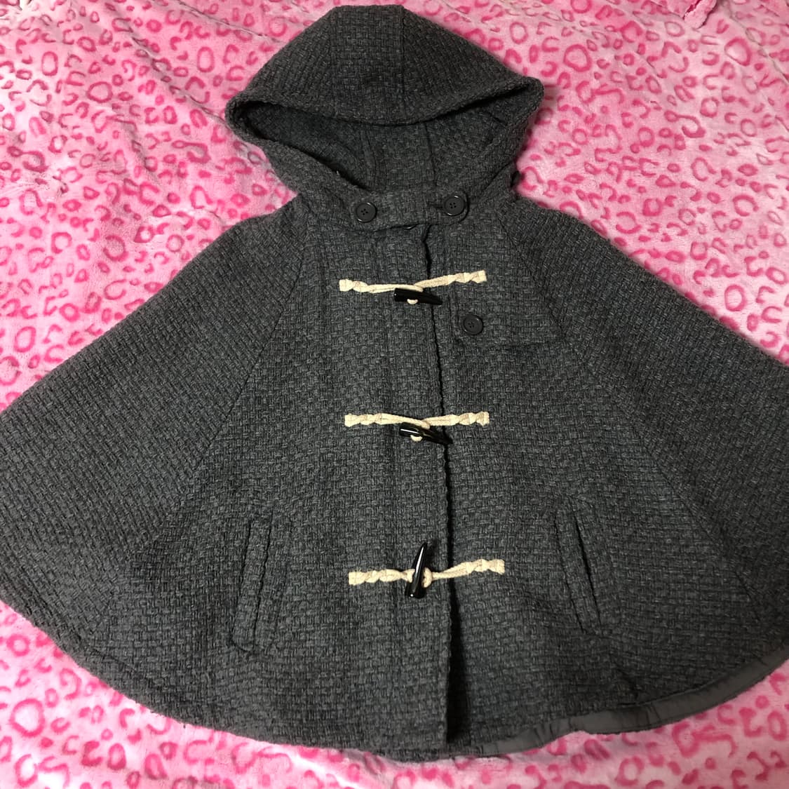 빈티지 갸루 모리걸 케이프 그레이 회색 아우터 자켓 상품이미지2