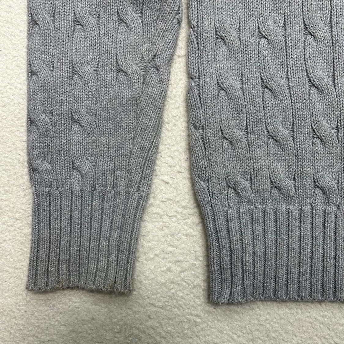 폴로랄프로렌 블랙라벨 그레이 케이블 니트 스웨터 L 상품이미지3