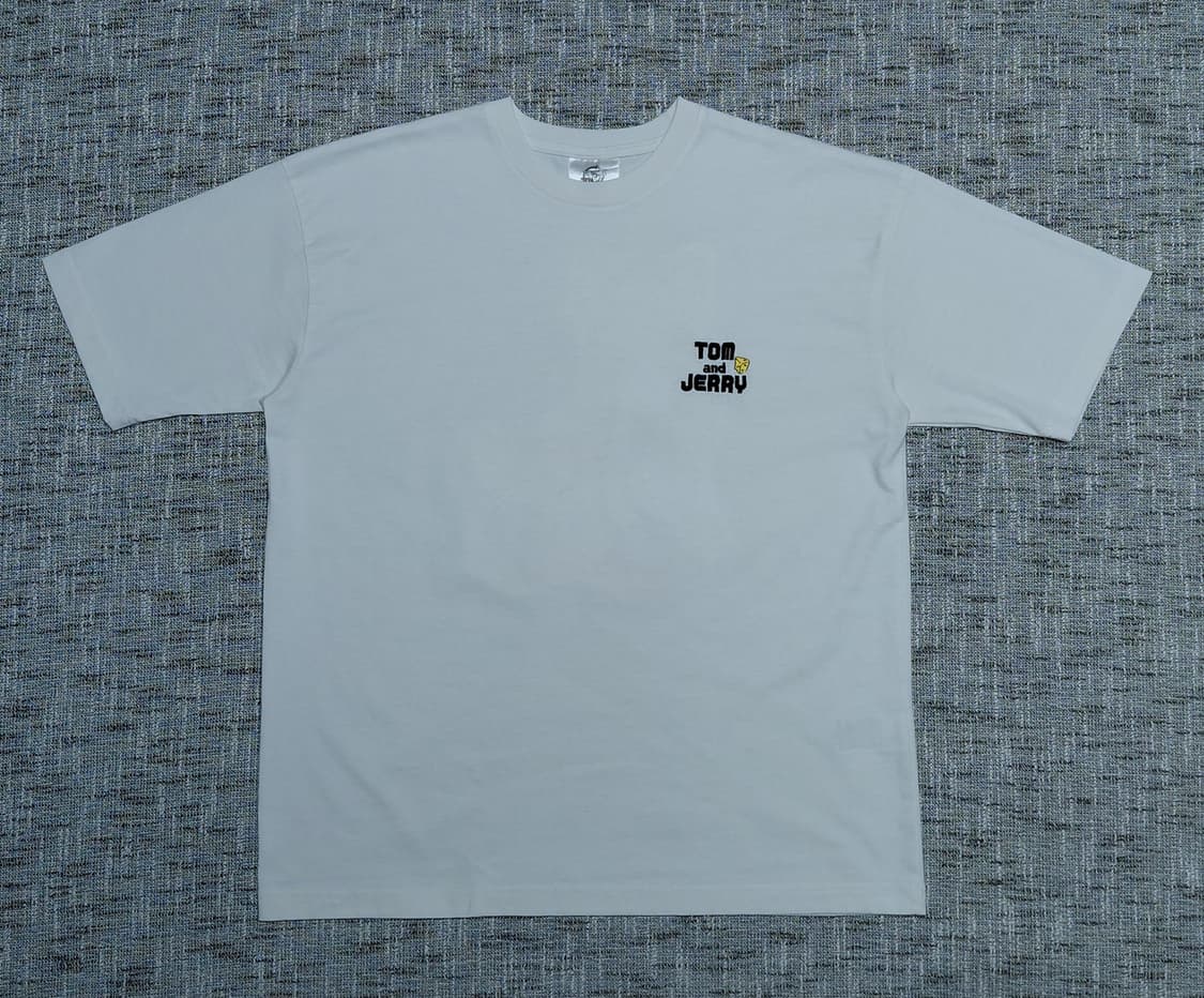 톰과 제리 오피셜 라이선스 후면 입체 자수 티셔츠 (M사이즈) 상품이미지2