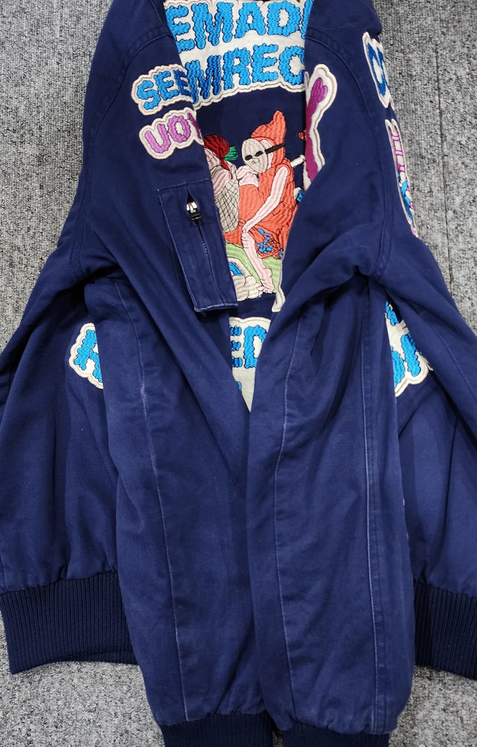 더 매드니스 빈티지 패치 스타디움 봄버 자켓 M 상품이미지7