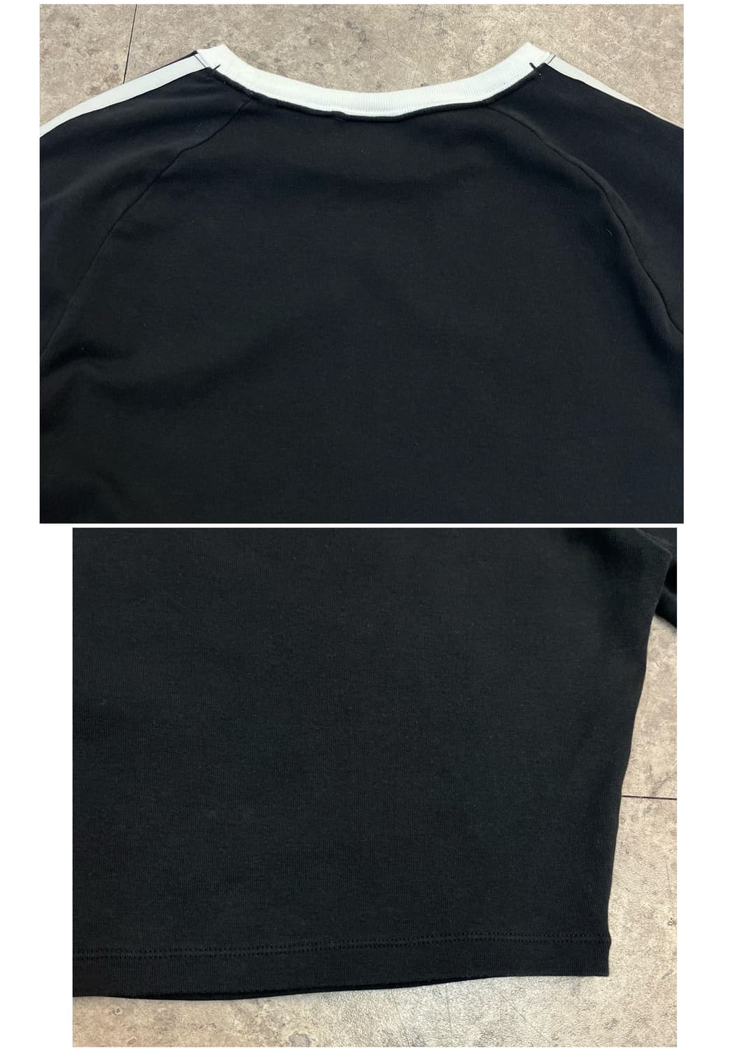 아디다스 크롭 반팔티 블랙 L #csz4073 상품이미지8