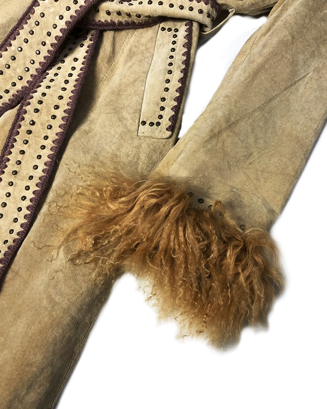 Vintage 롱 헤어 퍼 가죽 자켓 상품이미지6