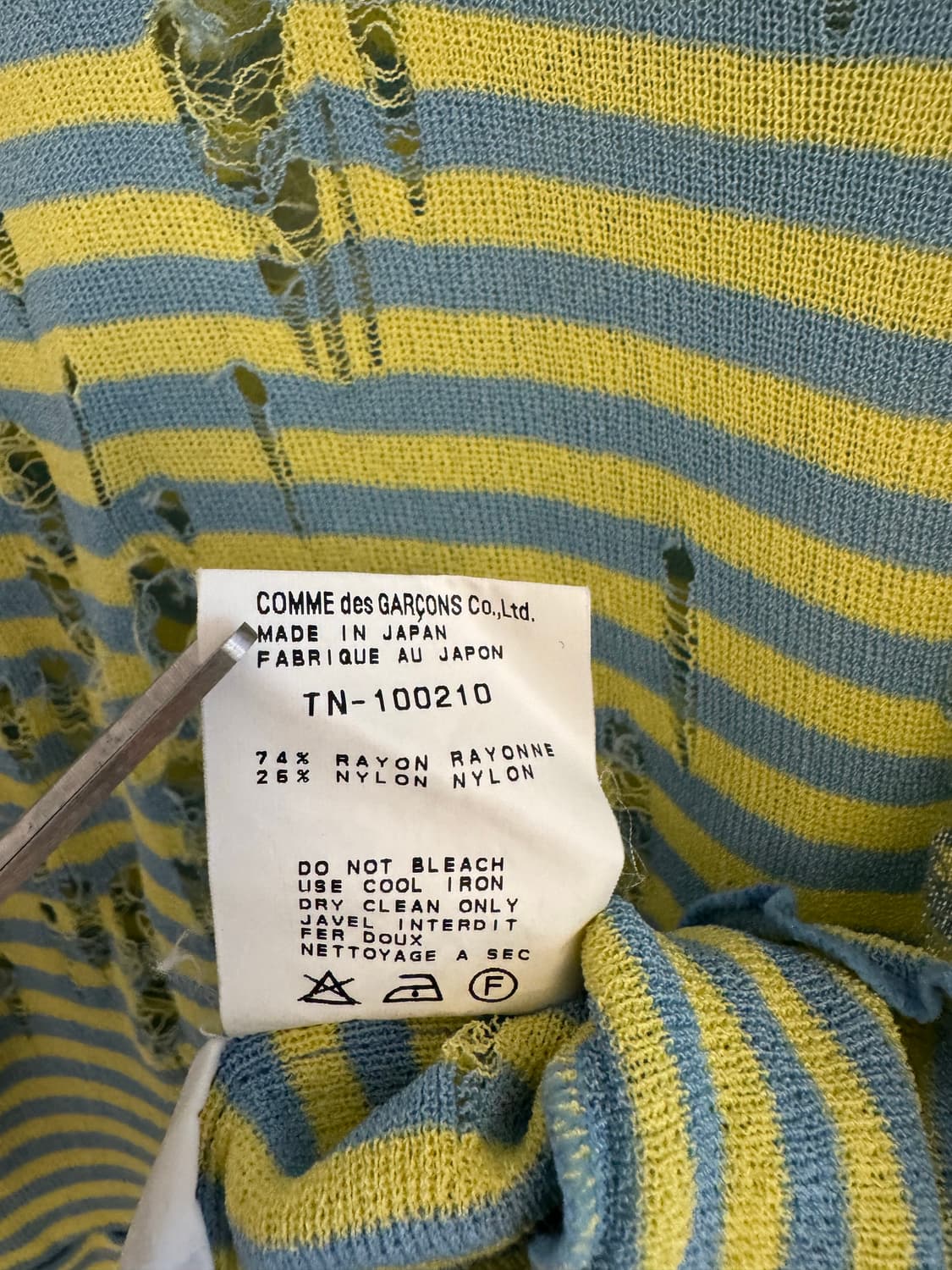 tricot comme des garcons distressed Top 상품이미지5