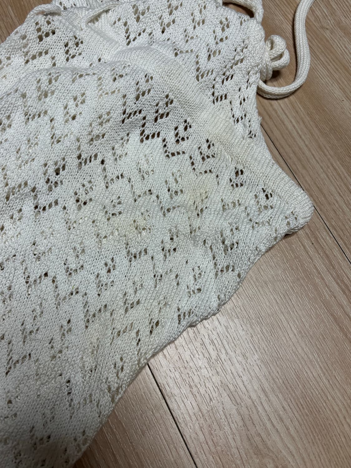 빈티지 레이스 홀터넥 슬리브리스 상품이미지3