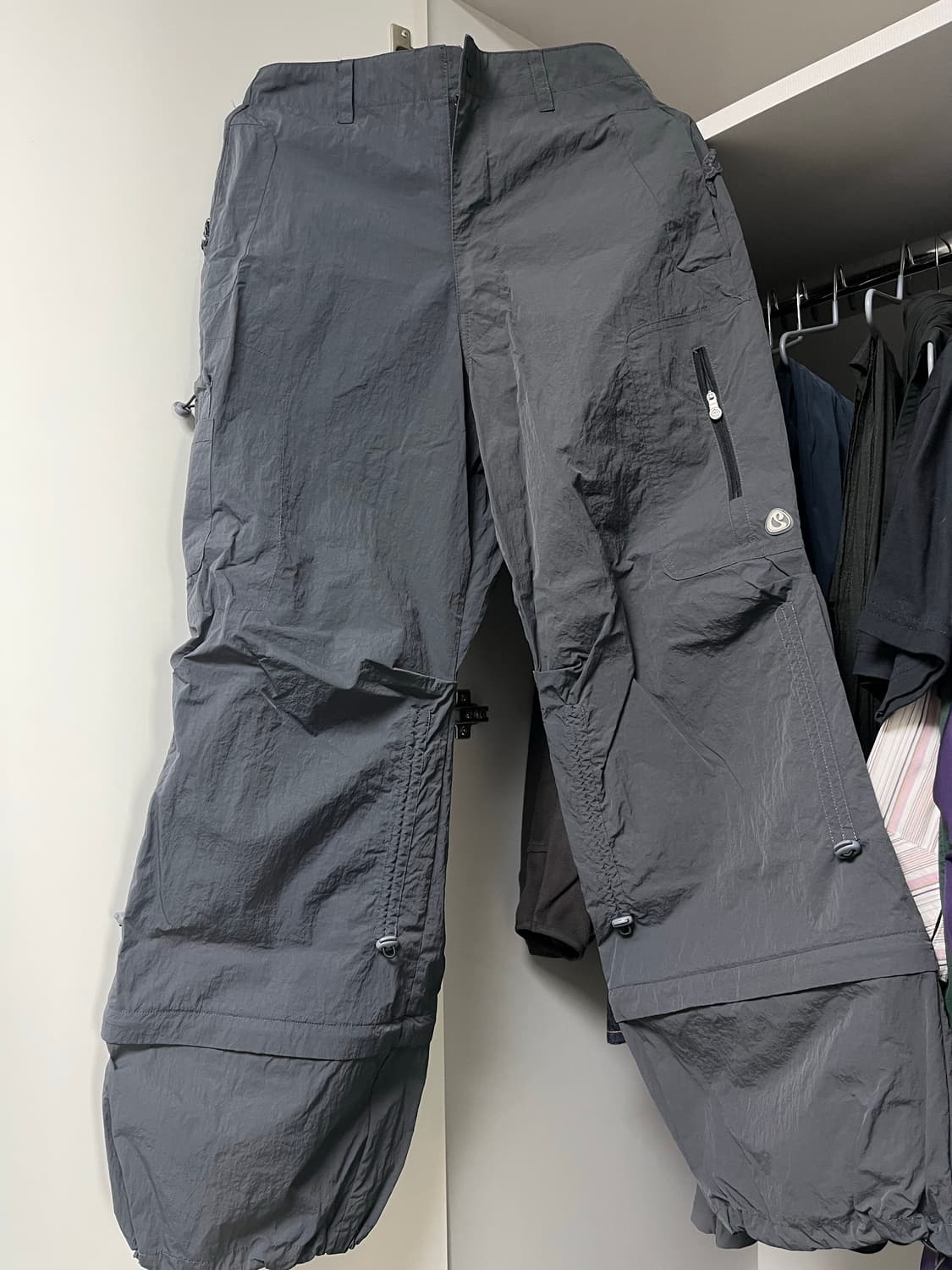 스마트유즈풀 코이세이오 레이스 스트링 팬츠 그레이 상품이미지2