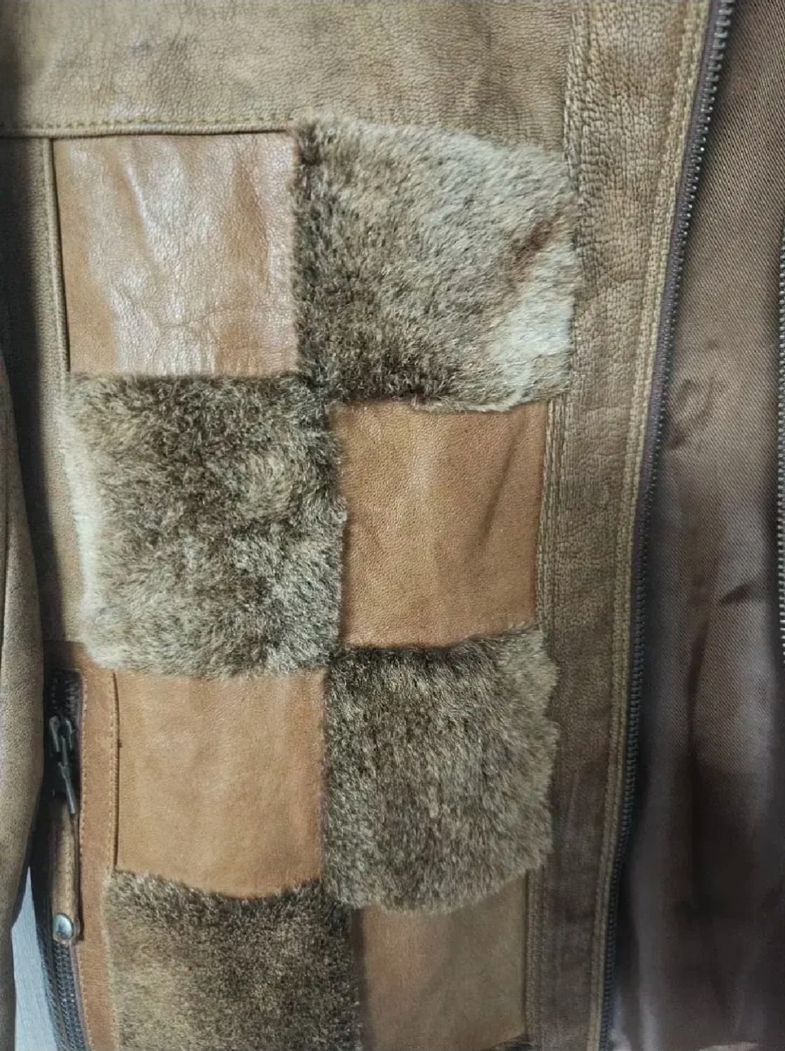 럭스통 수제 가죽 패치 양가죽 자켓(95~100슬림) 상품이미지6