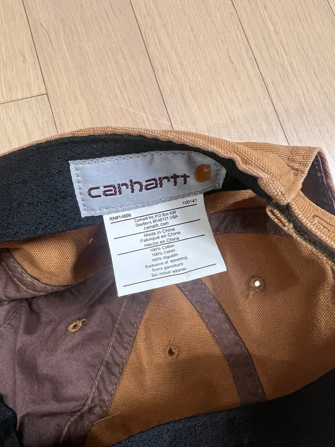 Carhartt Odessa Washed Canvas Cap - Brow 상품이미지4