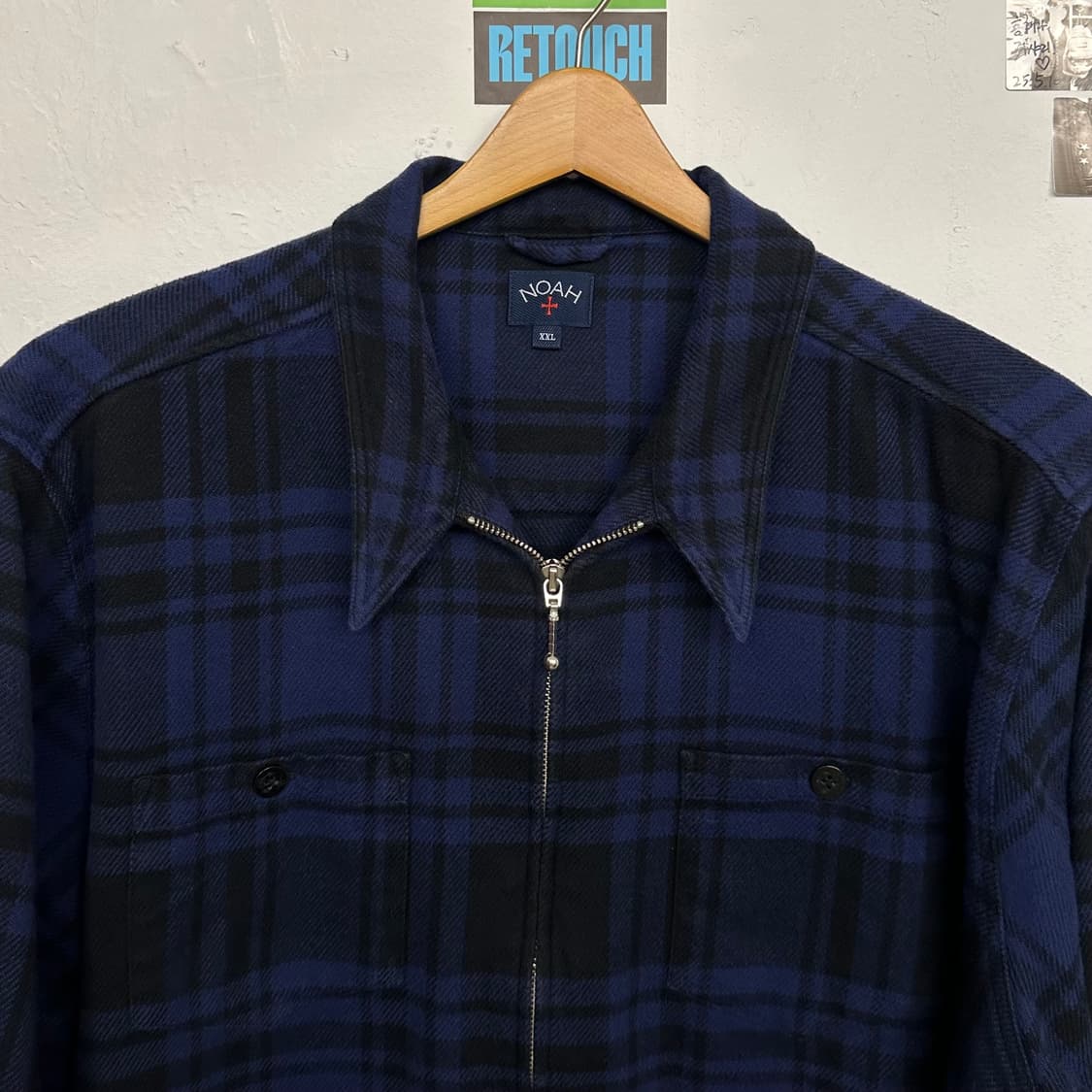 노아 헤비웨잍 플란넬 집업 셔츠 상품이미지3