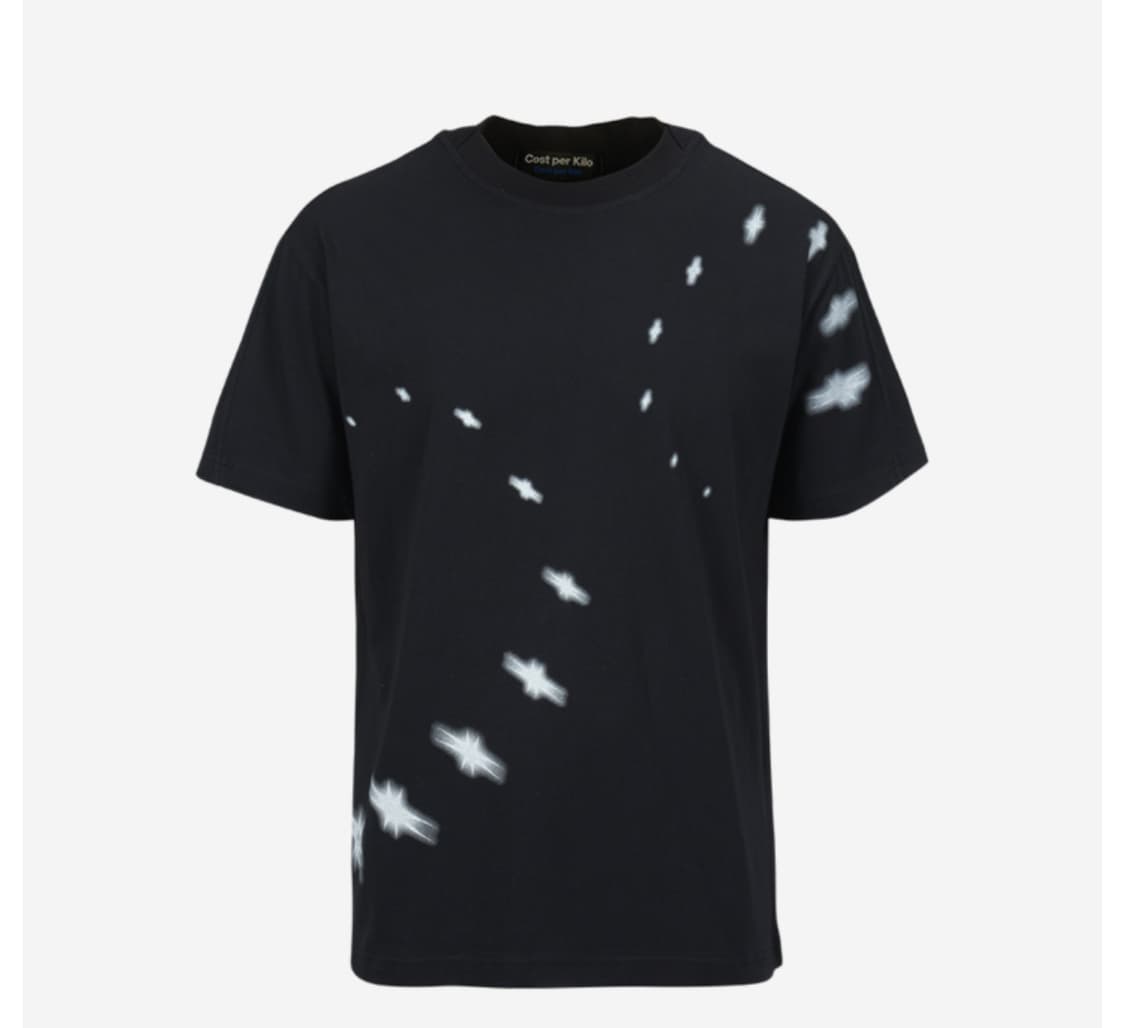 코스트퍼킬로 dirty star tee black 상품이미지1