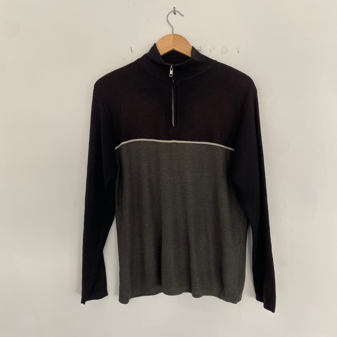 90s 초기 유니클로  하프집업 니트 상품이미지3