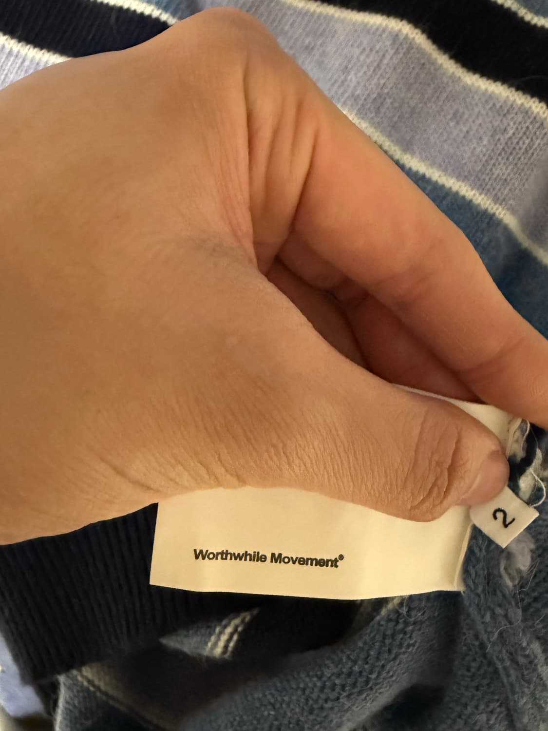 월스와일무브먼트 알파카 멀티 니트 2사이즈 상품이미지4