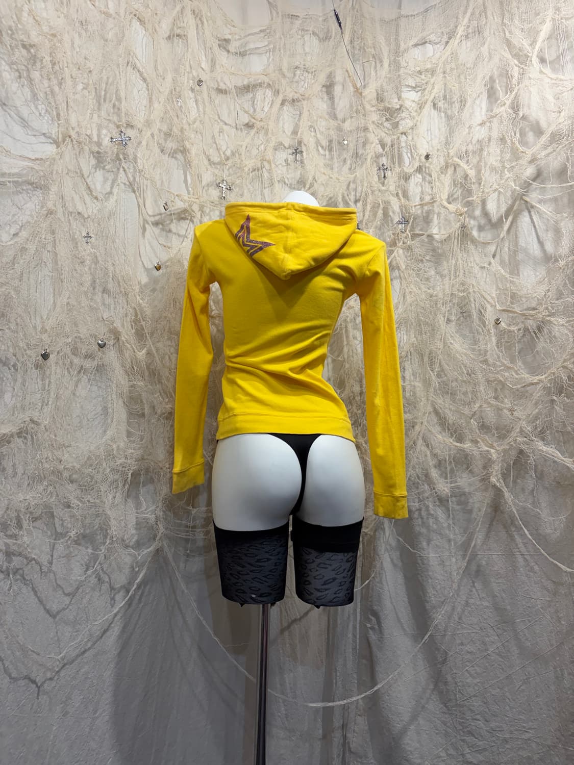 Lolita yello Glitter hoodie zip up 상품이미지4