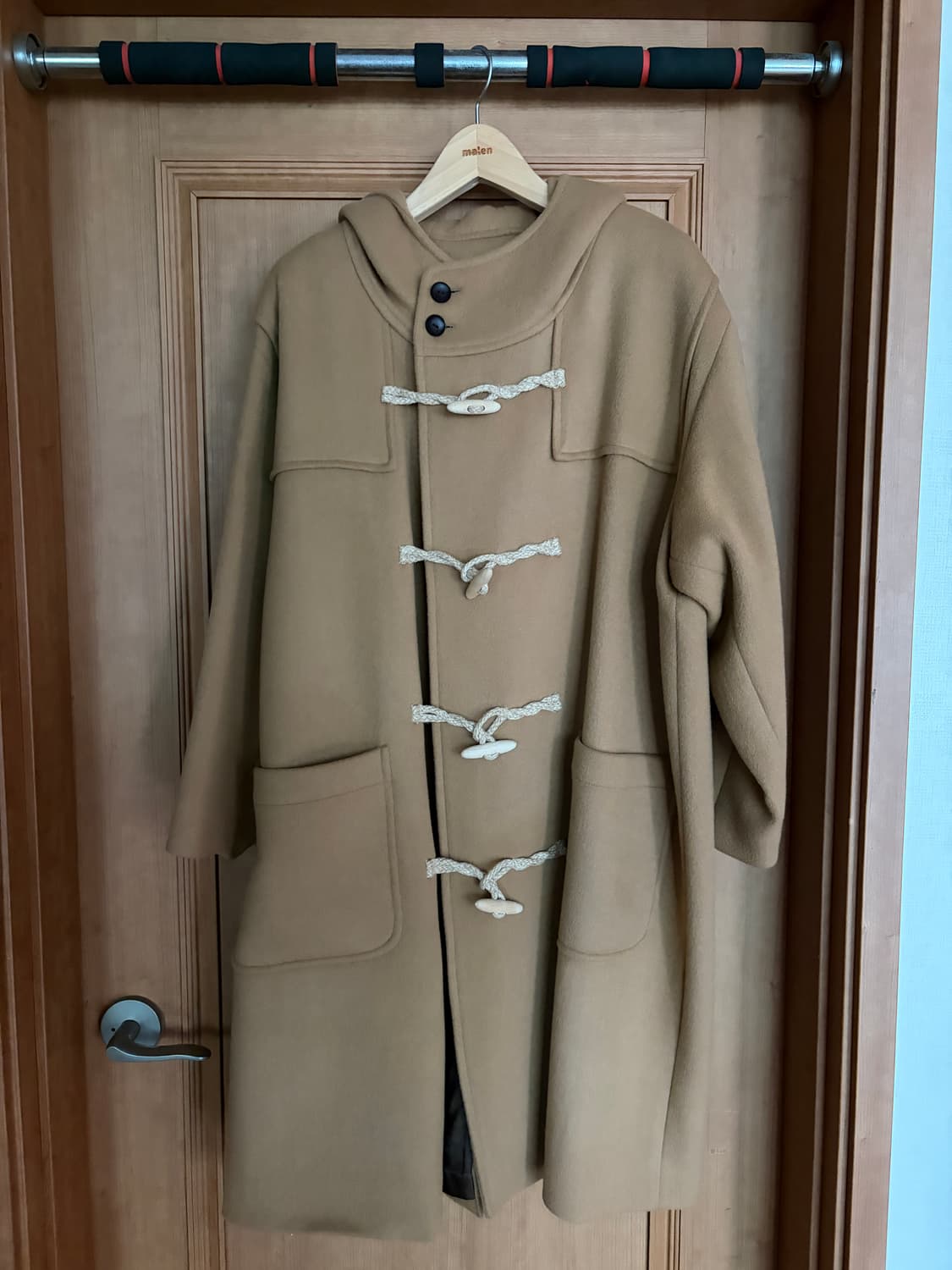 말렌 유니섹스 더플코트 베이지 1사이즈 상품이미지2