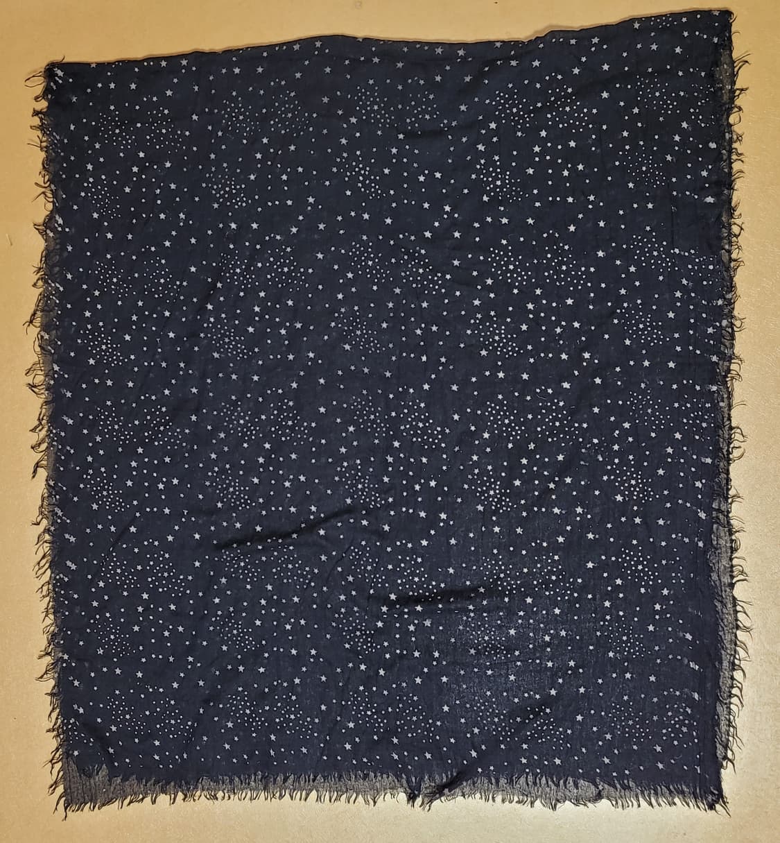 블랙 스타 패턴 스카프 상품이미지1