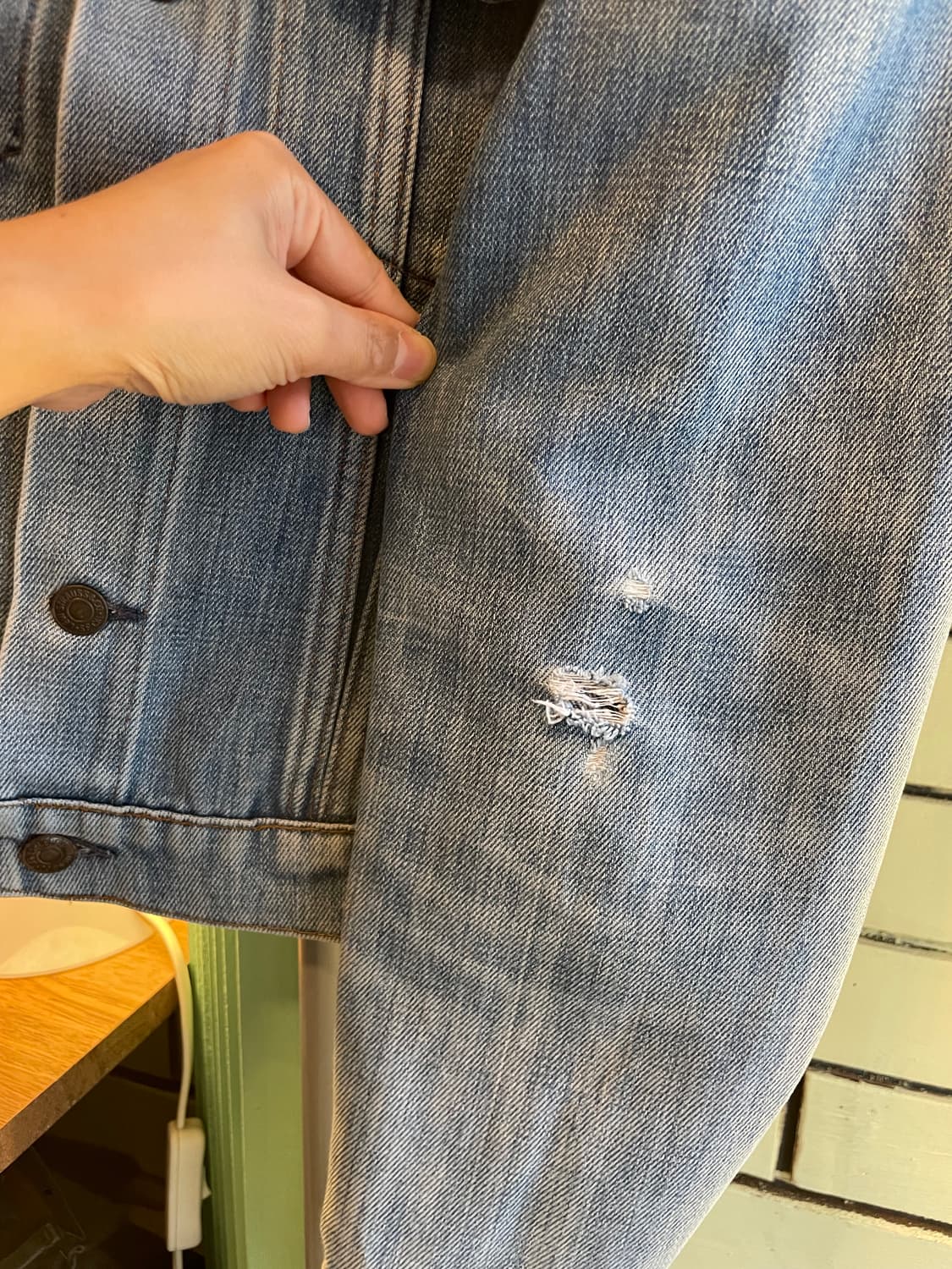 70's Vintage Levi’s Denim Trucker Jacket 상품이미지4