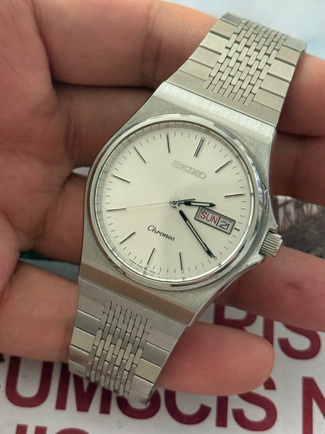 Seiko 세이코 쿼츠 Chronos Day-Date 1989 상품이미지3