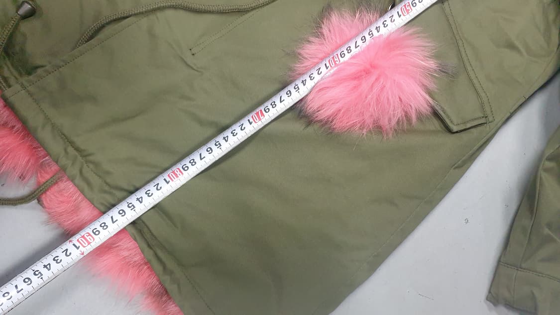 엣지 핑크 폭스털 야상 점퍼 66 상품이미지5