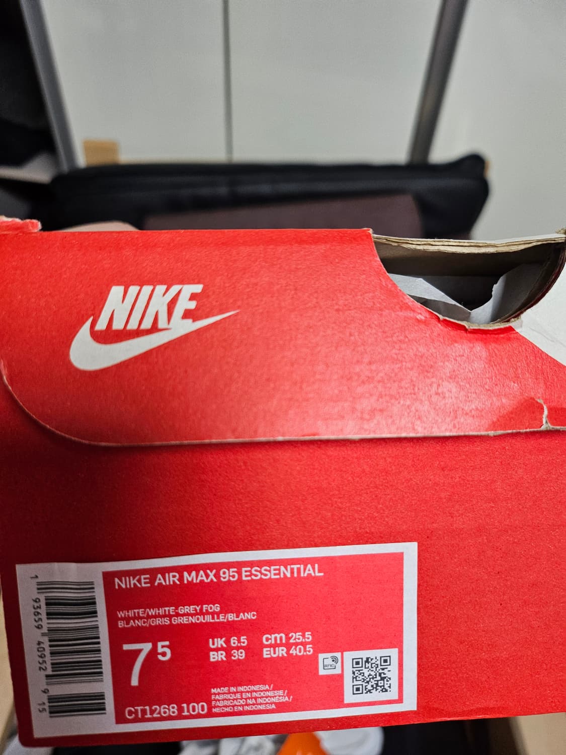 나이키 에어맥스95 에센셜 화이트 정품 상품이미지3