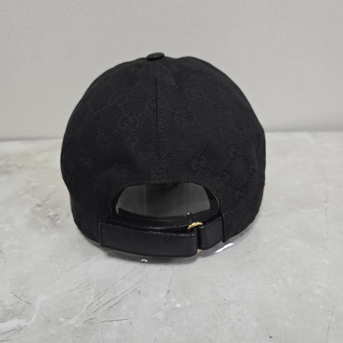 구찌 로고 볼캡 모자 xl사이즈 블랙 판매 상품이미지4