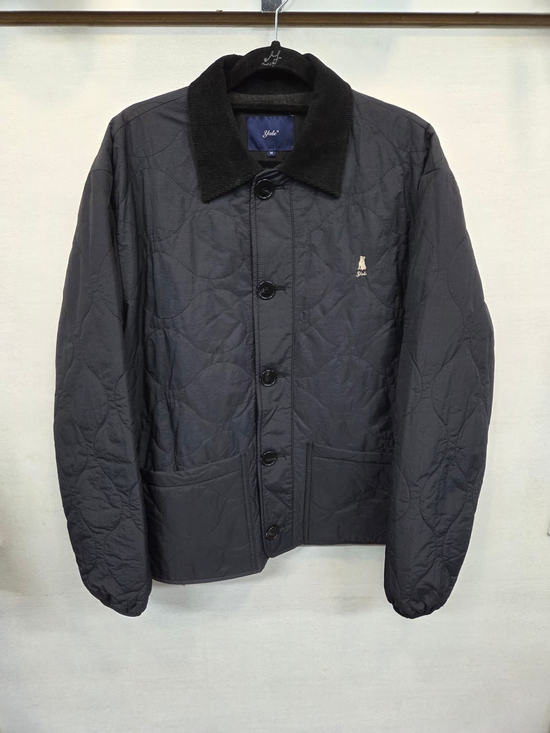 예일 퀄팅 코듀로이 카라 자켓 m 상품이미지1