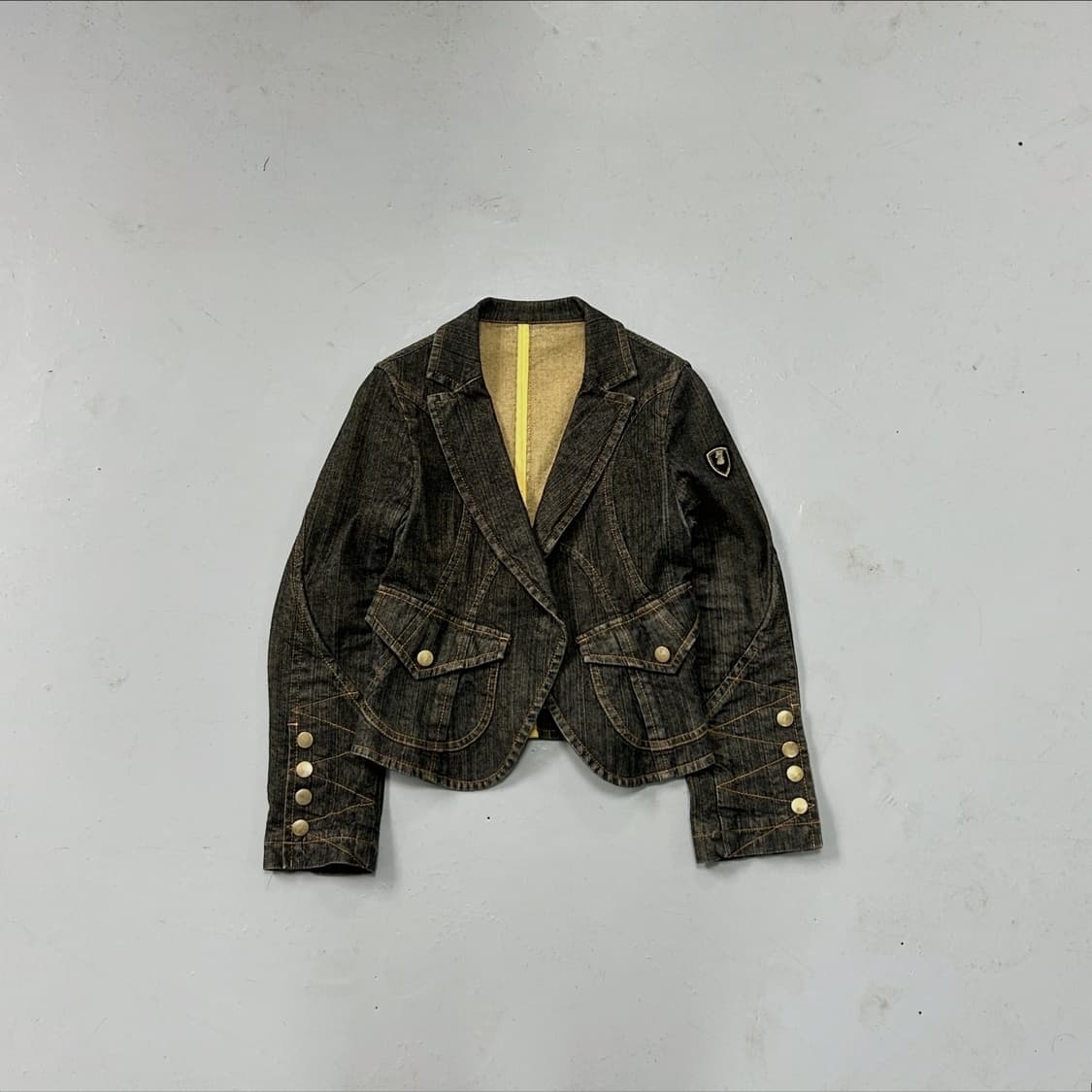 Pride 절개 데님 싱글자켓  상품이미지1