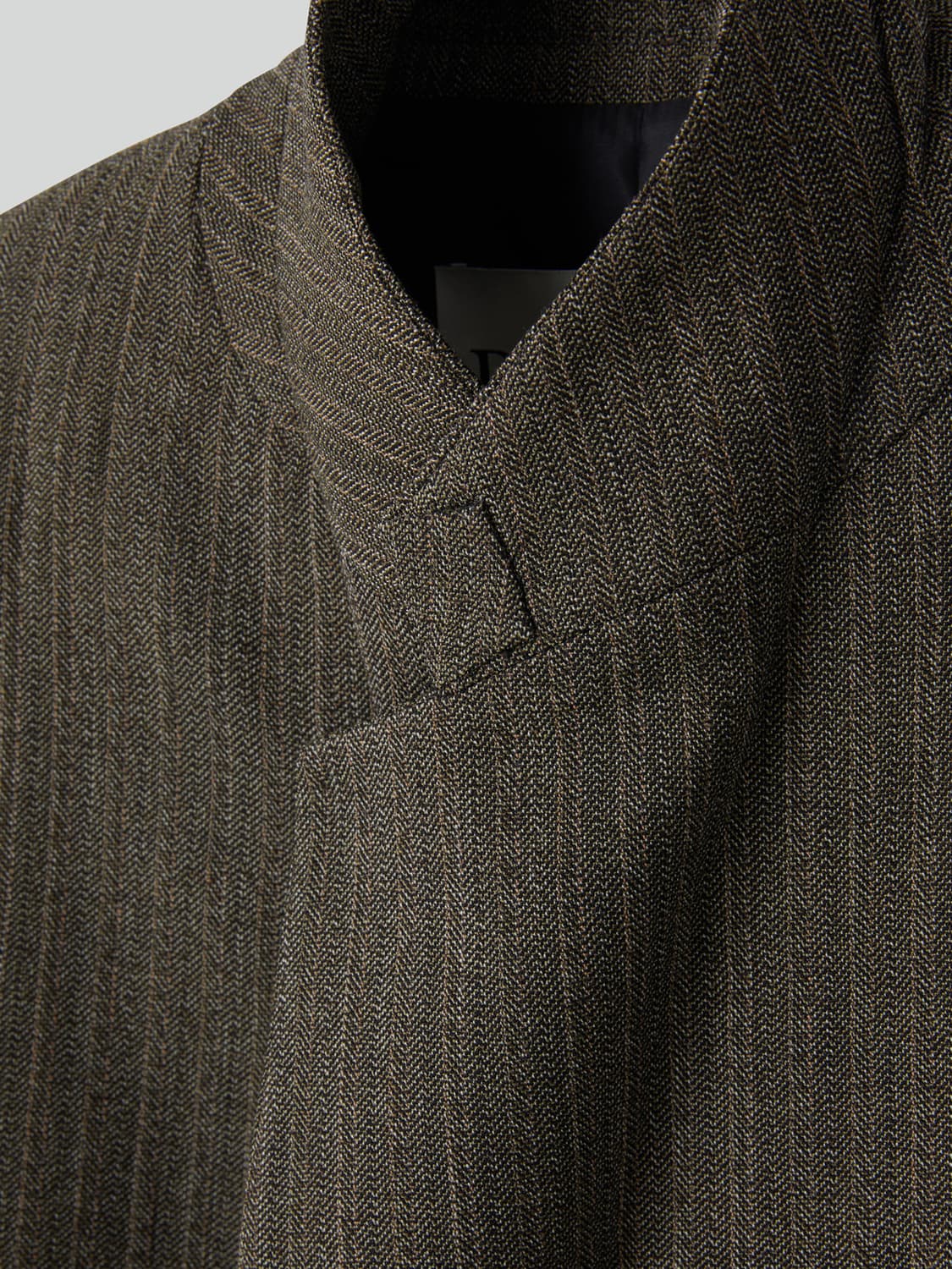 렉토 26SS 브로큰 헤링본 수트 자켓 다크 카키 상품이미지7