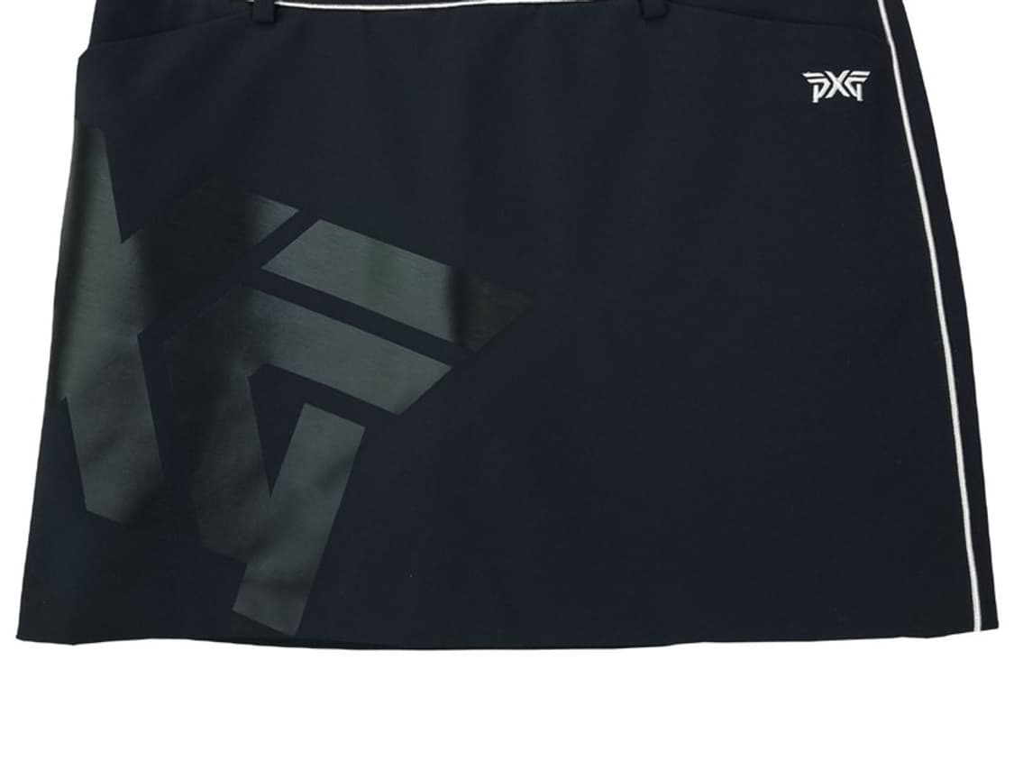 [PXG] 빅로고 프린팅 골프 미니스커트 블랙 M19042 상품이미지5