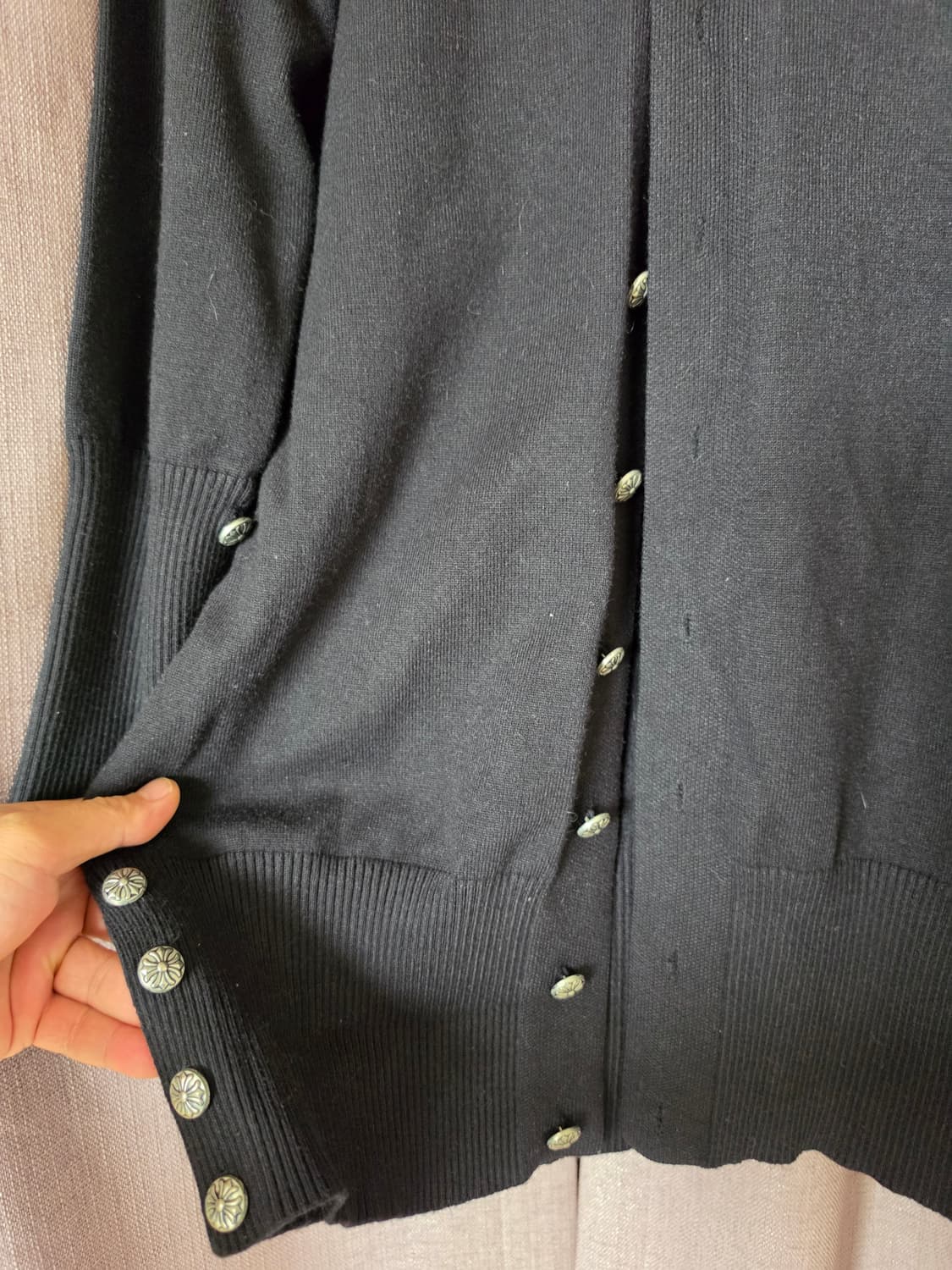 크롬하츠스타일니트롱가디건 95~100 상품이미지3