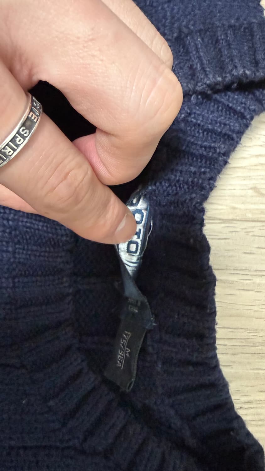 폴로 랄프로렌 네이비 케이블 니트 M 상품이미지3