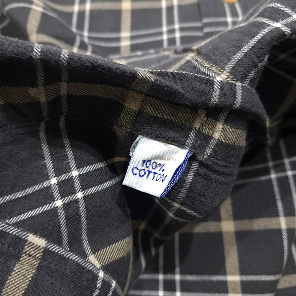 CL408 XL 바버 00s 코튼 클래식 타탄체크 다크브라운 셔츠 남방 상품이미지5