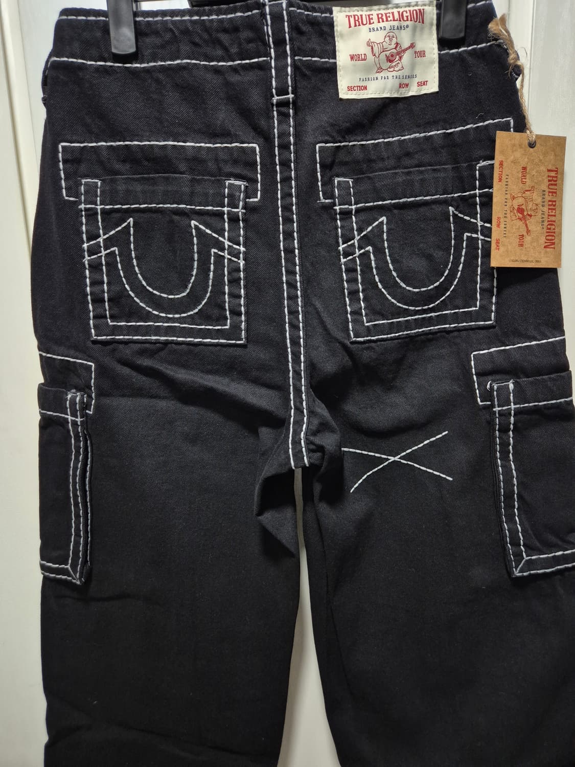 (타임세일)(새상품)트루릴리젼 카고 블랙 데님 상품이미지9