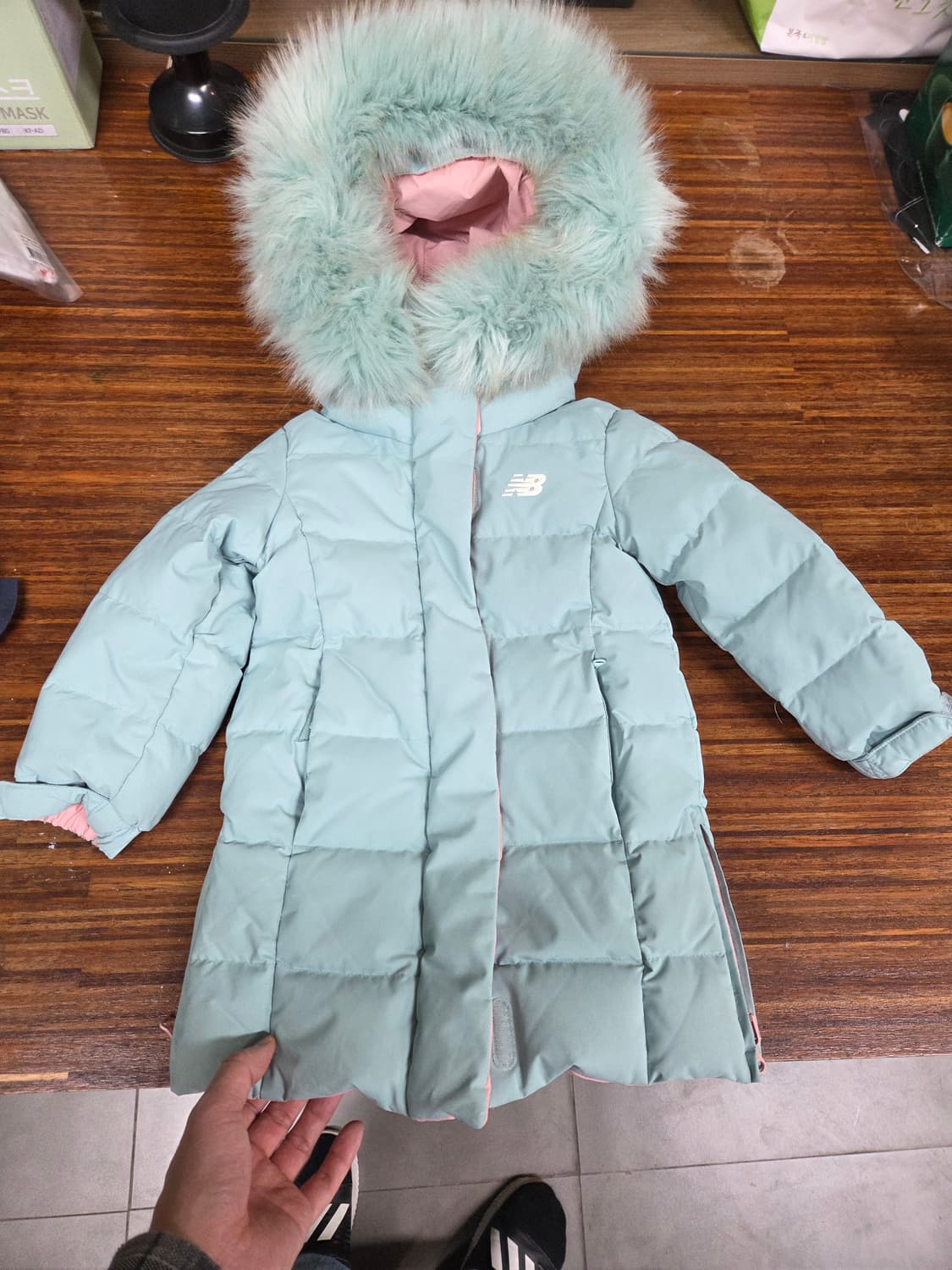 뉴발란스 키즈 컬러피커 리버시블 패딩 100 3세 4세  상품이미지3