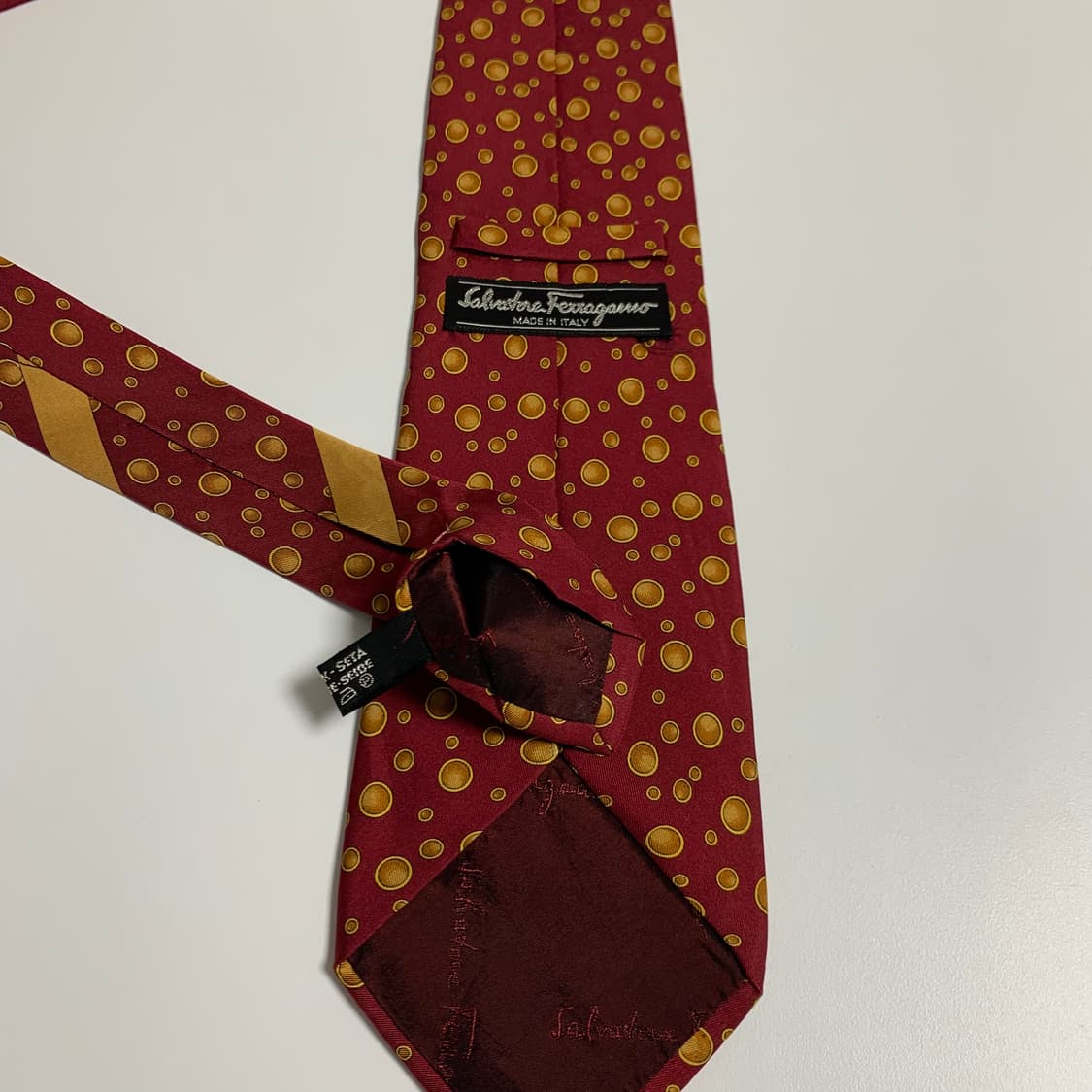 살바토레 페레가모 명품넥타이 100실크 최상급 9cm 상품이미지7