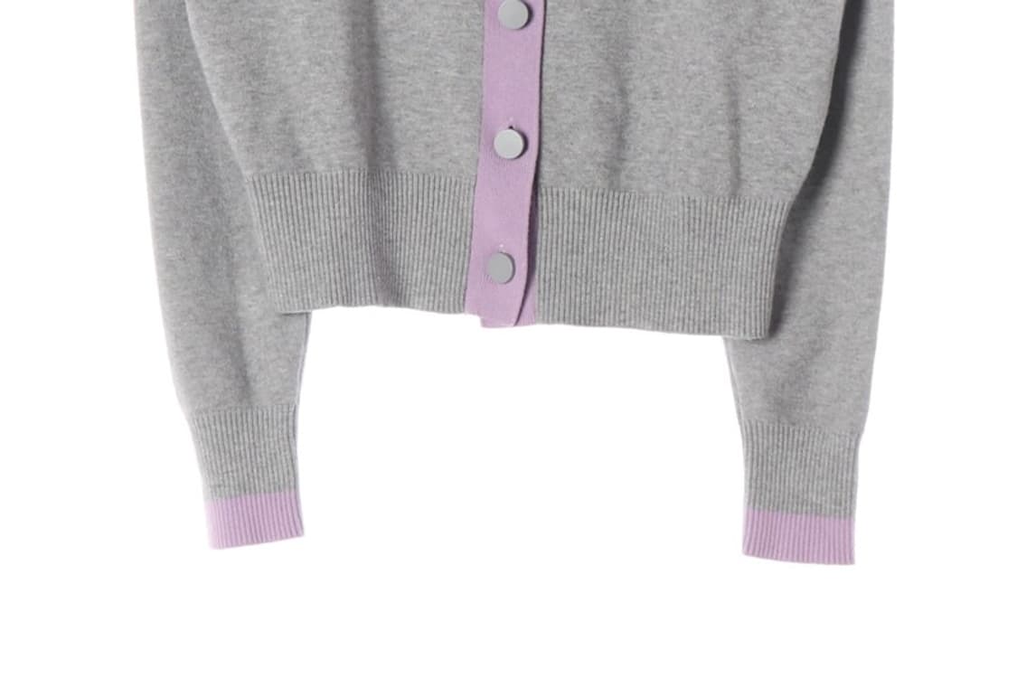 올리브데올리브 배색 카라 니트 가디건 89 상품이미지5