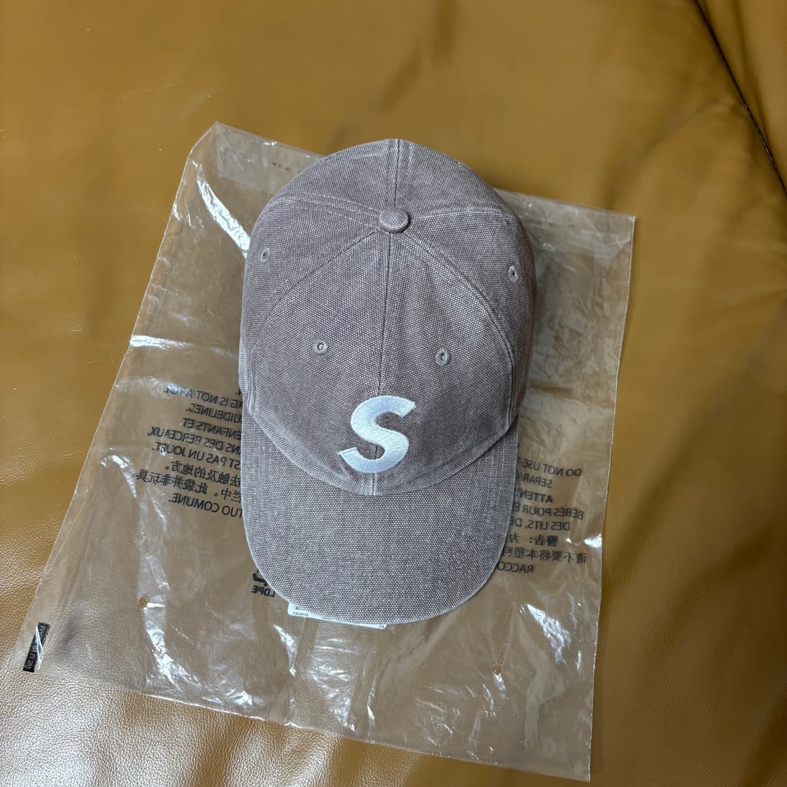 Supreme 슈프림 피그먼트 워시드 카키 S로고 6패널 볼캡 모자 상품이미지5