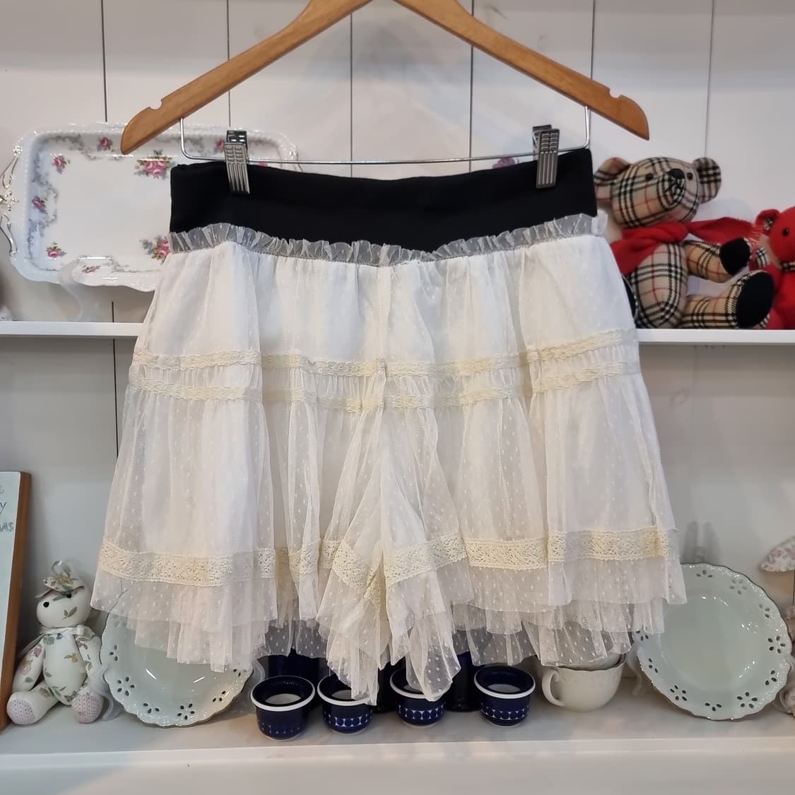 레이스 튤 큐롯팬츠 상품이미지1