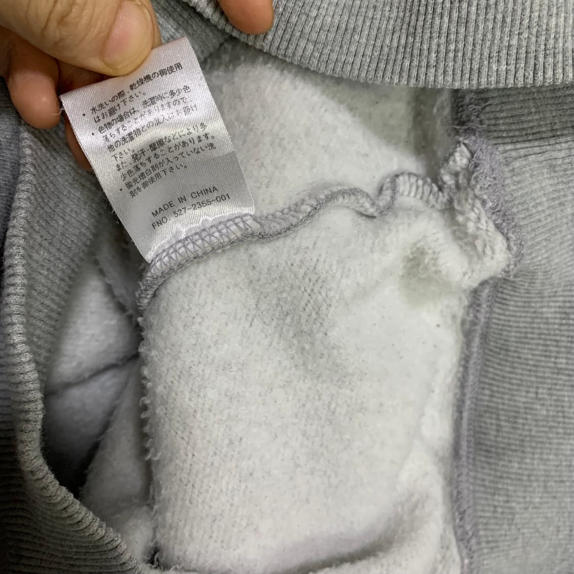 컨버스 로고 자수 맨투맨 회색 L 빈티지 여성 상품이미지4