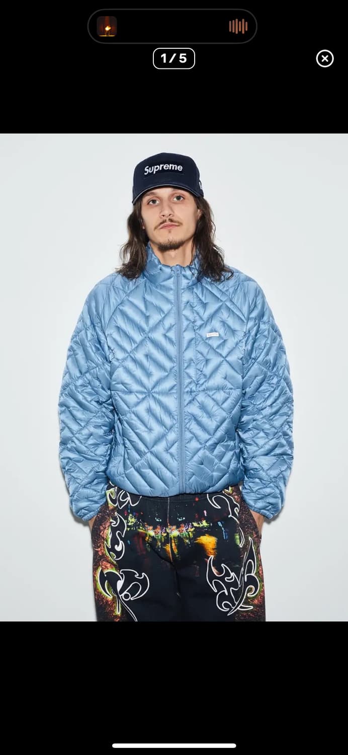 슈프림 스펠아웃 경량패딩 M 상품이미지1