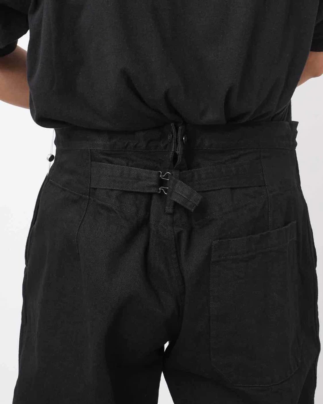 코모리 블랙 데님 오버 팬츠 상품이미지3