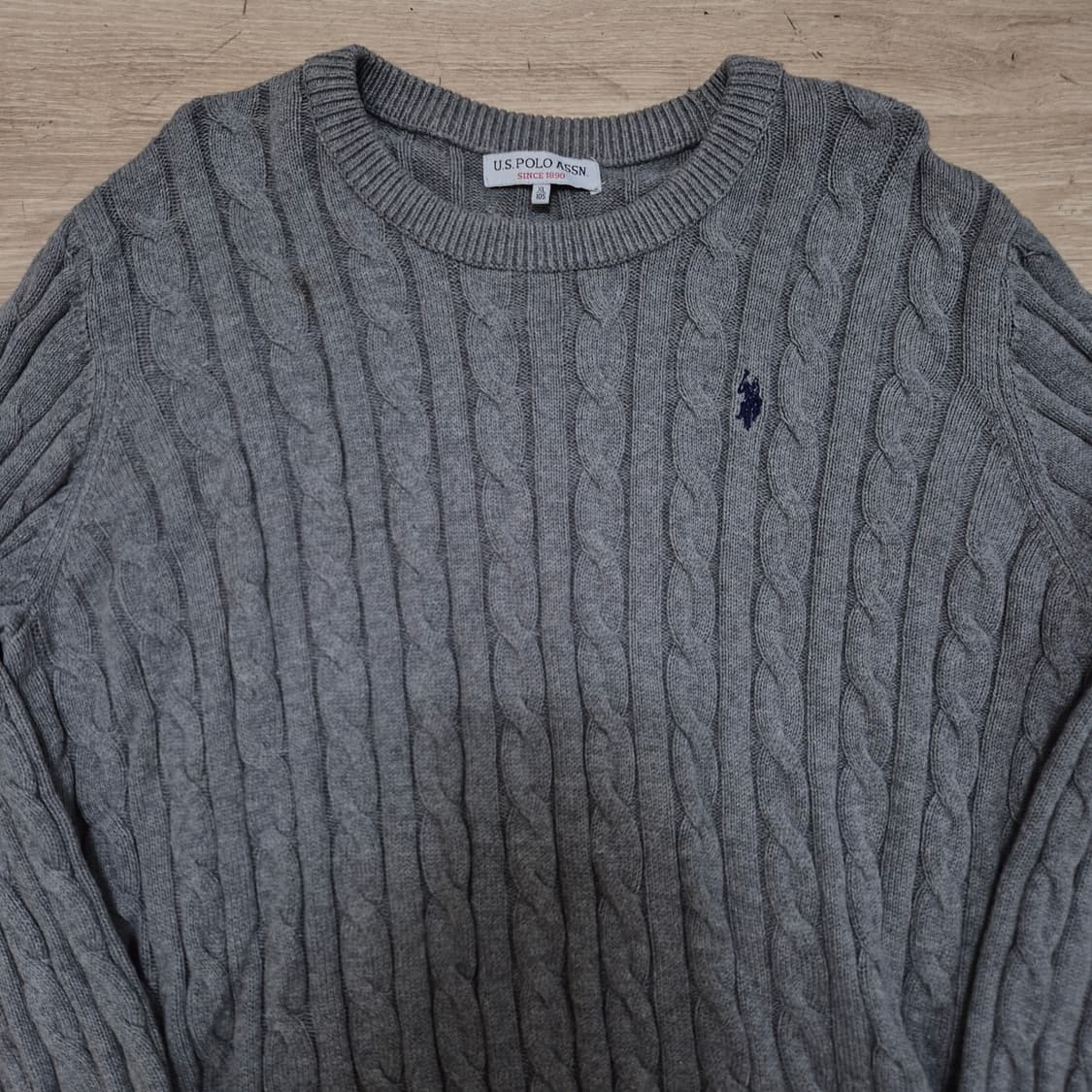 US 폴로 아센 케이블 라운드니트 XL(105) 상품이미지2