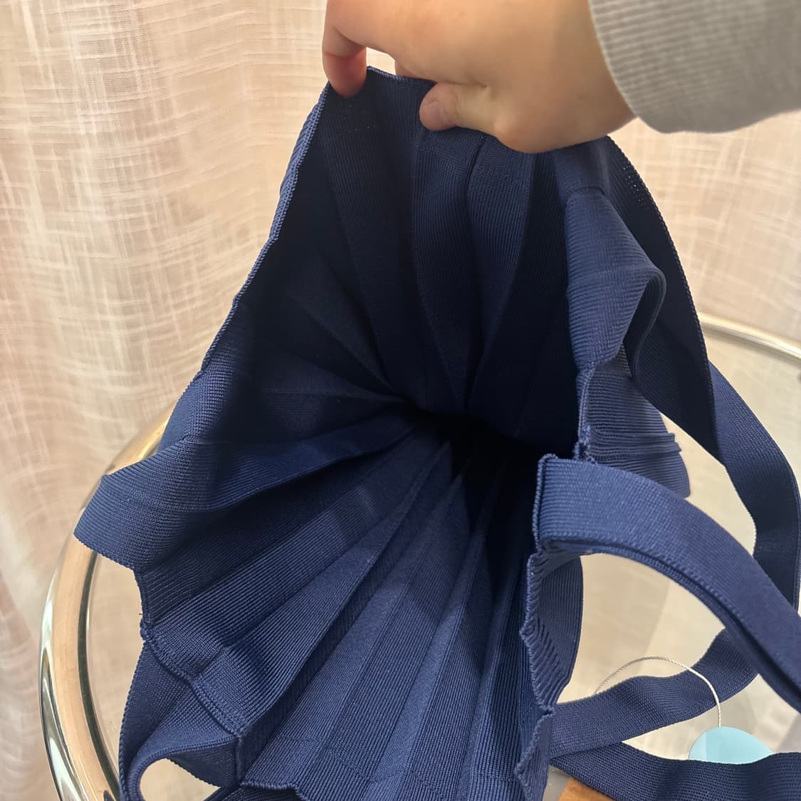 정품 플리츠마마 니트 숄더백 새상품     상품이미지7