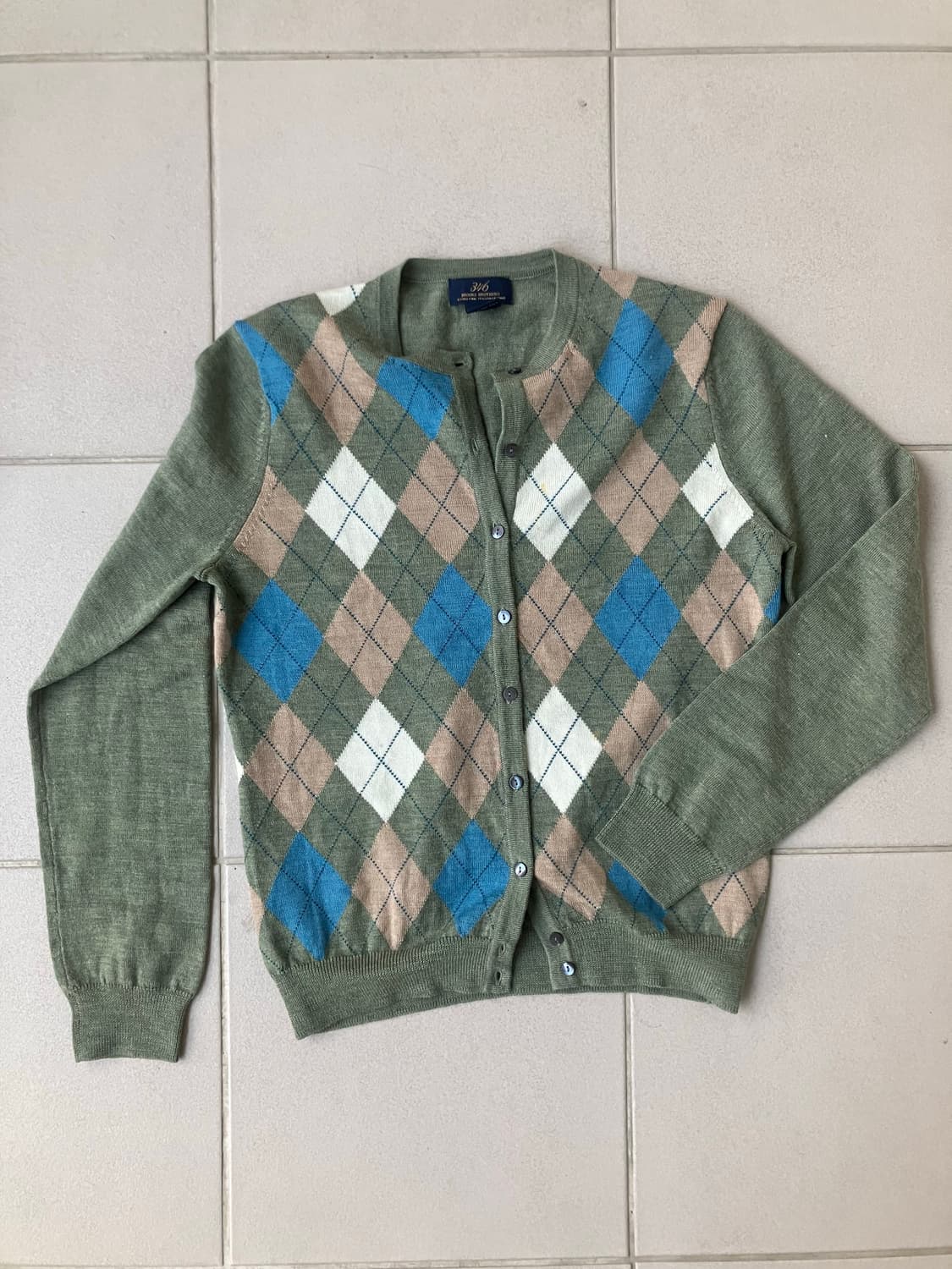 brooks brothers 아가일 니트 라운드 가디건 상품이미지1