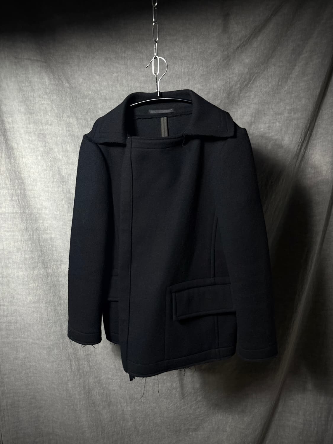 요지야마모토 뿌르옴므 울 숏 코트 상품이미지7