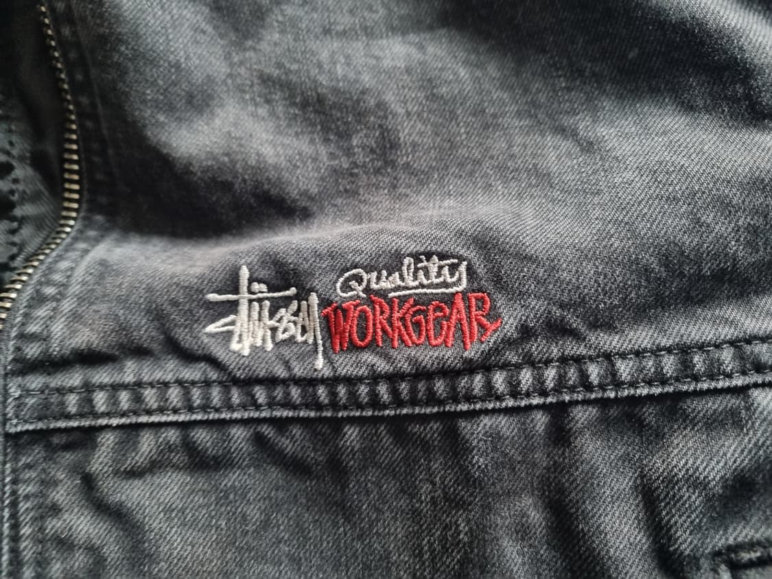 스투시 인슐레이티드 캔버스 워크 자켓 블랙 M 상품이미지2