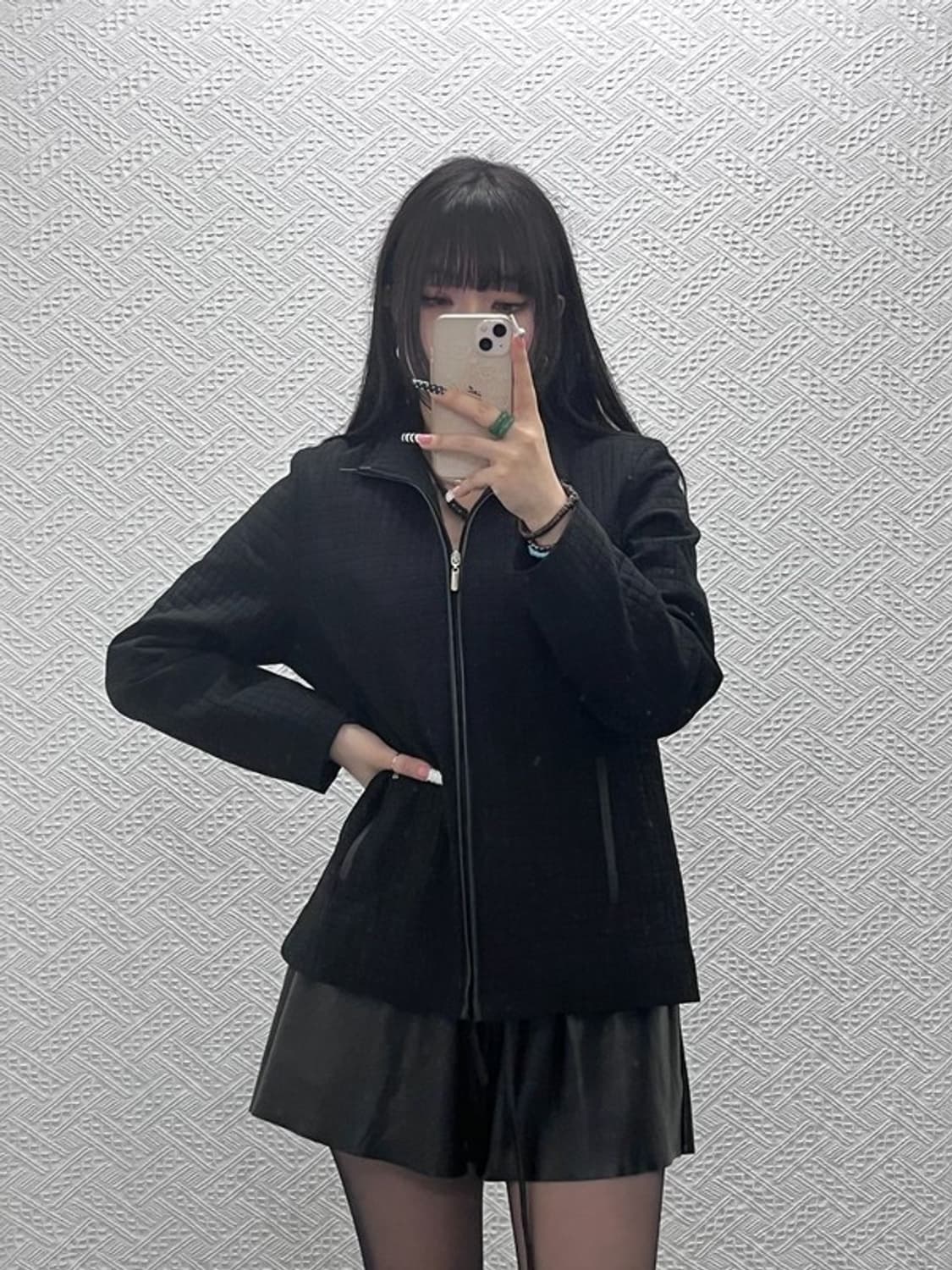 발렌시아가 빈티지 시크 캐주얼 격자 자켓 100 C10120 상품이미지2